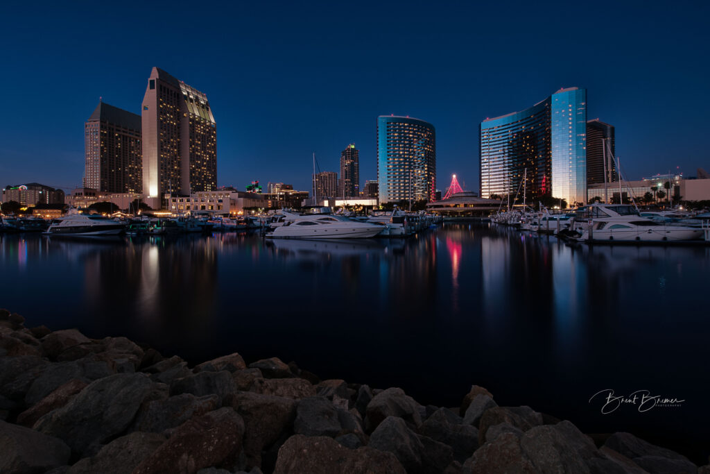 San Diego Embarcadero Blue Hour